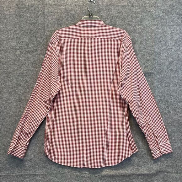 GOOD THREADS Button-up Shirt Men's XL Red & White Standard Fit Gingham Western - Picture 6 of 11
